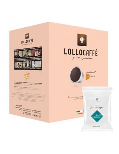LOLLO CAFFE Passione Più DEK Cartone 100 capsule Uno System