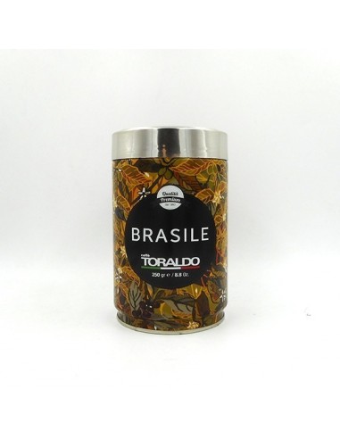 CAFFE TORALDO Macinato monorigine Brasile Latta 250 grammi