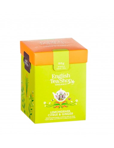 ENGLISH TEA SHOP LEMONGRASS CITRUS & GINGER sfuso a foglie intere Eco-box 80 g.