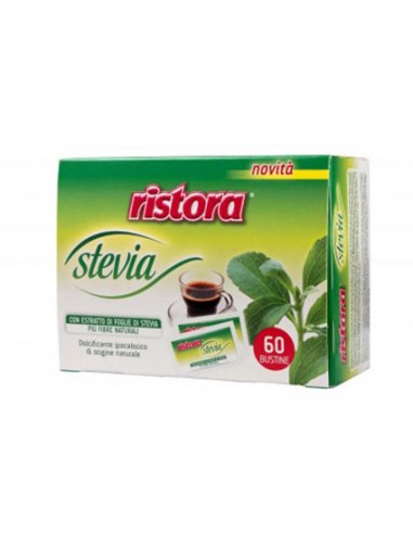 RISTORA STEVIA DOLCIFICANTE IPOCALORICO NATURALE 60 Bustine monodose