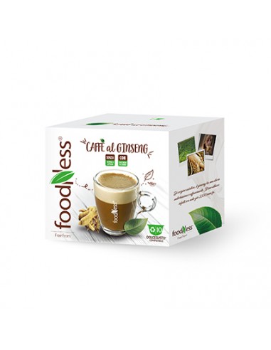 FOODNESS Dolce Gusto CAFFE al GINSENG CLASSICO FREE Confezione 10 capsule
