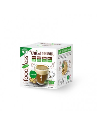 FOODNESS MODO MIO CAFFE al GINSENG AMARO Astuccio 10 capsule compostabili