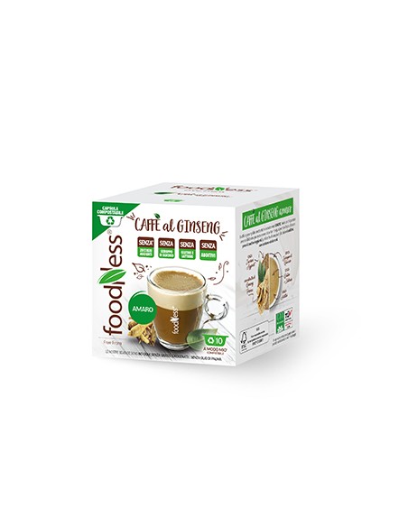 FOODNESS MODO MIO CAFFE al GINSENG AMARO Astuccio 10 capsule compostabili
