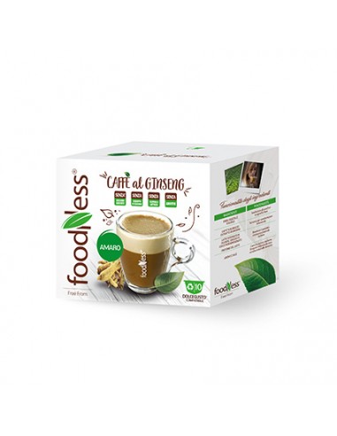 FOODNESS Dolce Gusto CAFFE al GINSENG AMARO senza Additivi Confezione 10 capsule