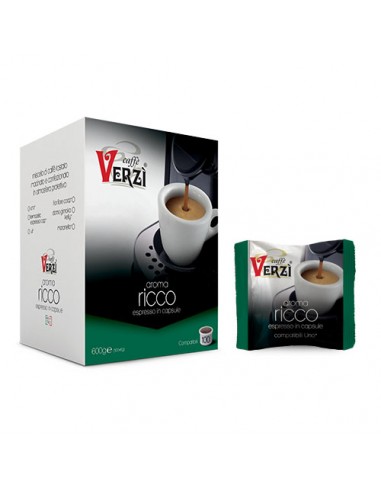 CAFFE VERZI UNO SYSTEM Miscela RICCO - Cartone 100 Capsule
