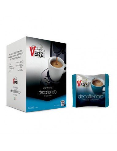 CAFFE VERZI UNO SYSTEM Miscela DECAFFEINATO - Cartone 100 Capsule