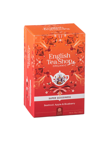 ENGLISH TEA SHOP BEETROOT APPLE & BLUEBERRY Astuccio 20 filtri BIO da 35 g