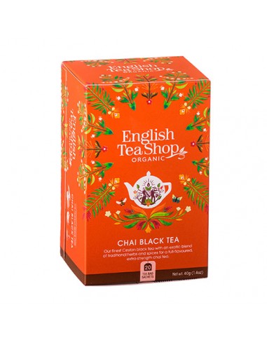 ENGLISH TEA SHOP CHAI BLACK TEA Astuccio 20 filtri da 40 g