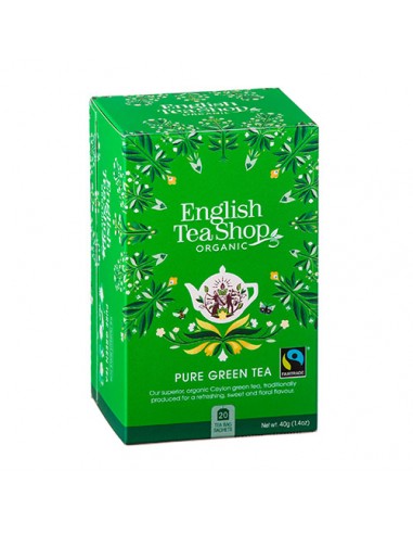 ENGLISH TEA SHOP PURE GREEN TEA Astuccio 20 filtri da 40 g
