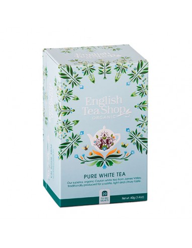 ENGLISH TEA SHOP PURE WHITE TEA Astuccio 20 filtri da 40 g