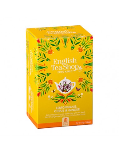ENGLISH TEA SHOP LEMONGRASS CITRUS & GINGER Astuccio 20 filtri da 40 g
