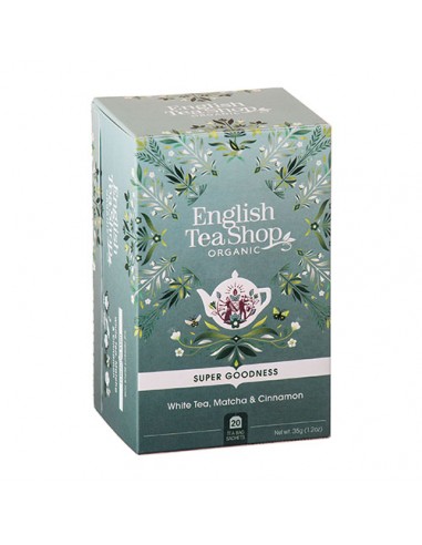 ENGLISH TEA SHOP WHITE TEA MATCHA & CINNAMON Astuccio 20 filtri BIO da 35 g