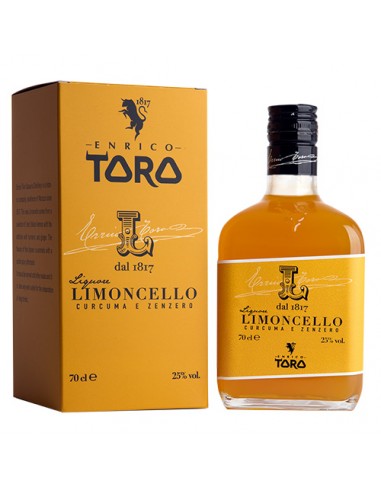 TORO LIMONCELLO CURCUMA E ZENZERO Bottiglia 0.7 Lt con ASTUCCIO