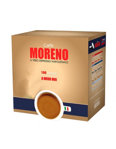 CAFFE MORENO MODO MIO ESPRESSO BAR Cartone 100 Capsule