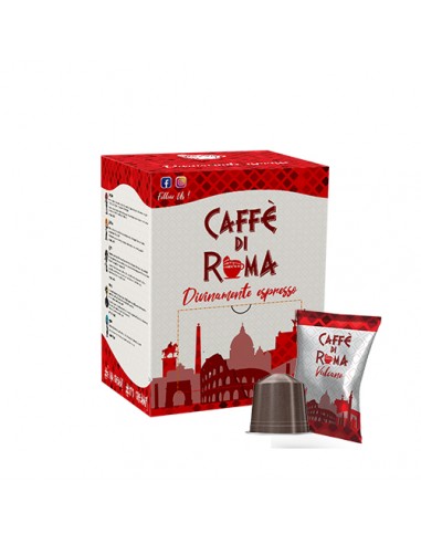CAFFE DI ROMA Nespresso VULCANO Cartone 50 Capsule
